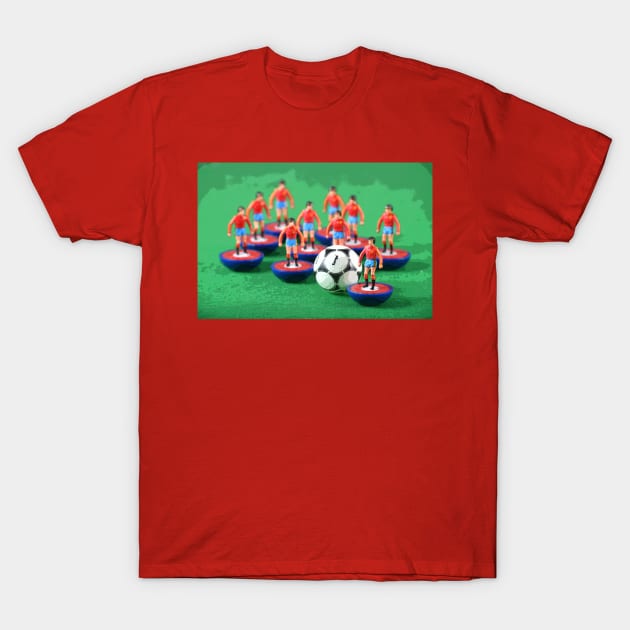 Spain national team retro subbuteo football team T-Shirt by vancey73